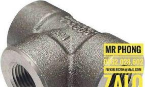 Tê ren áp lực #3000 thép A105